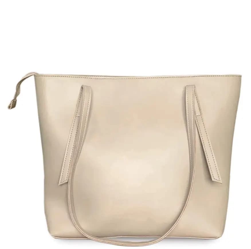 Womens PU Leather Plain TOTE Hand Bag