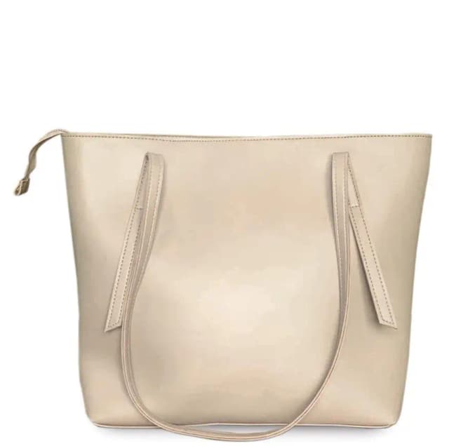 Womens PU Leather Plain TOTE Hand Bag