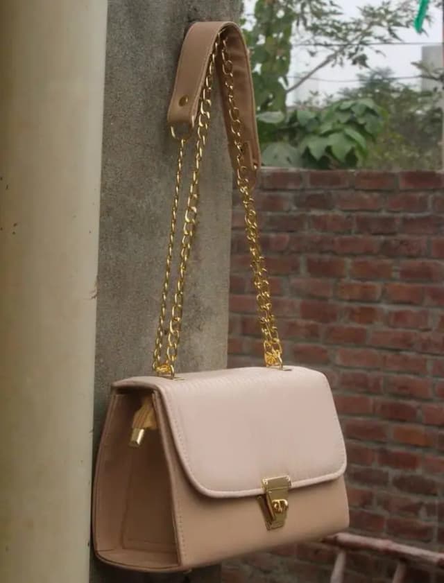 Women's PU Leather Plain Top Handle Shoulder Bag