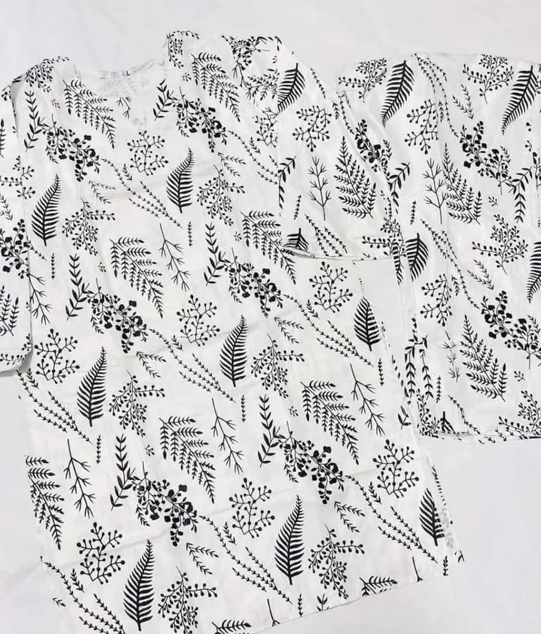 2pcs stitched linen suit