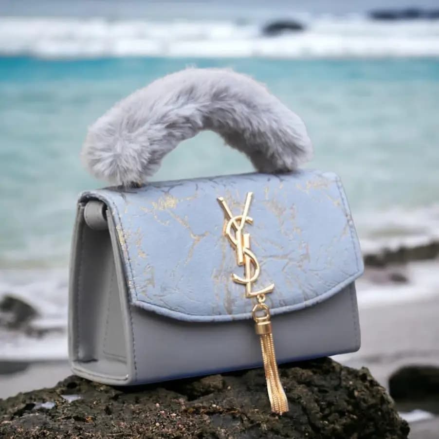 Women's PU Leather Stylish Top Handle Hand Bag